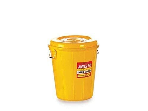 Aristo Plastic Storage Bucket, 32L, Yellow (1 Piece) at ₹185 (67% Off) – Amazon
