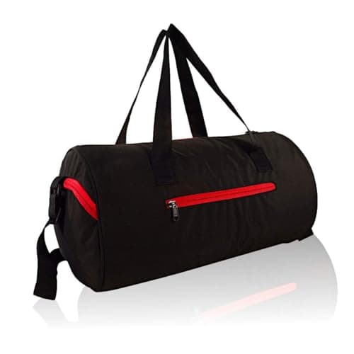 Gym Duffel Bag | Shoulder Gym Bags | Sports and Travel Bag Zipper Bags for Multipurpose with Side & Middle Pockets for Men, Women (Red) at ₹275 (72% Off) – Amazon