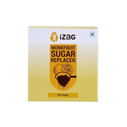 iZaG Monk Fruit Natural Sweetener Crystals (200g) | Zero Calorie Sugar Alternative | Keto & Diabetic Friendly | 1:1 Sugar Replacement | For at ₹99 – Amazon