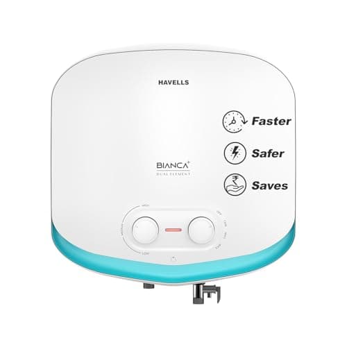 [Amazon Pay ICICI Card Cashback + Extra 3% Cashback ] Havells All New Bianca+ 10L 5 Star 3-in-1 Convertible Storage Water Heater(Geyser)|Dual Element|33% Fast Heating|Shock Safe Plug|7 Year Tank & 5 Year element Warranty|Free Installation & Flexi pipe - Amazon at ₹11091 (49% Off) – Amazon