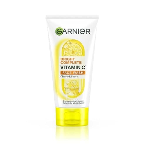 Garnier Skin Naturals Bright Complete Vitamin C Face Wash - Vitamin C Face Wash For Brighter and Glowing Skin - Daily Cleanser Suitable For all Skin Types, 150g at ₹135 (64% Off) – Amazon