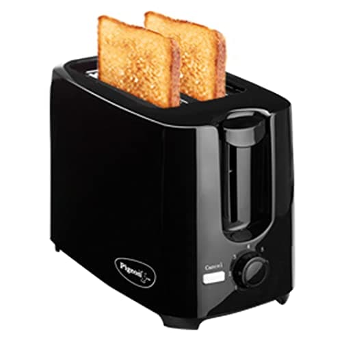 Pigeon 2 Slice Auto Pop up Toaster. A Smart Bread Toaster for Your Home (750 Watts) (Black) at ₹969 – Amazon