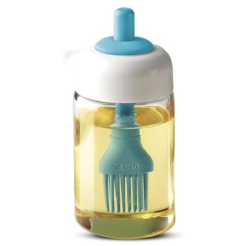 PANCA 230ml Glass Oil Dispenser with Silicone Brush | Multi-Use Bottle for Cooking, Baking, BBQ, Marinating & Frying | Refillable Kitchen Oi at ₹180 – Amazon