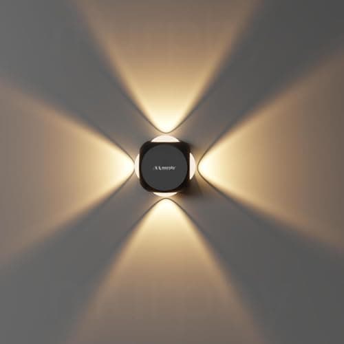 Murphy LED Outdoor Up/Down Wall Light - 6W, Warm White, (4 Multi-Directional Beams), IP65 Waterproof Aluminum Body, Pack of 1 (2-Year Warranty) at ₹194 (81% Off) – Amazon