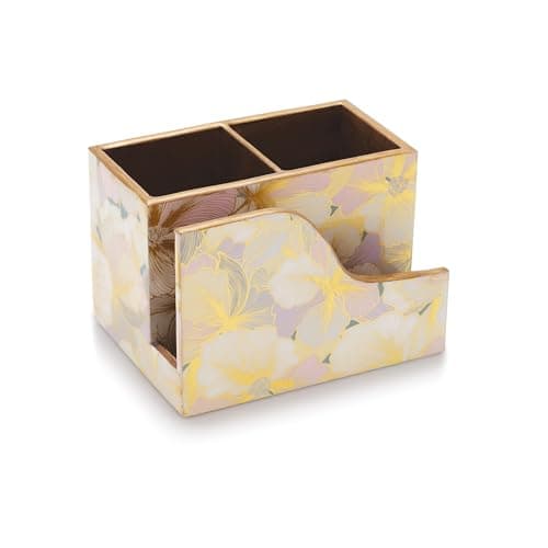 Attro Petal Gold Cutlery & Napkin Holder Organizer Stand, Multipurpose Stand, Spoon Holder for Home Décor, Car, Kitchen Dinning Table - Amazon at ₹326 (77% Off) – Amazon