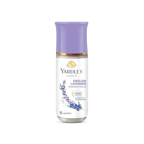 Yardley London English Lavender Roll On Deodorant for Women 65ml at ₹179 (45% Off) - Amazon