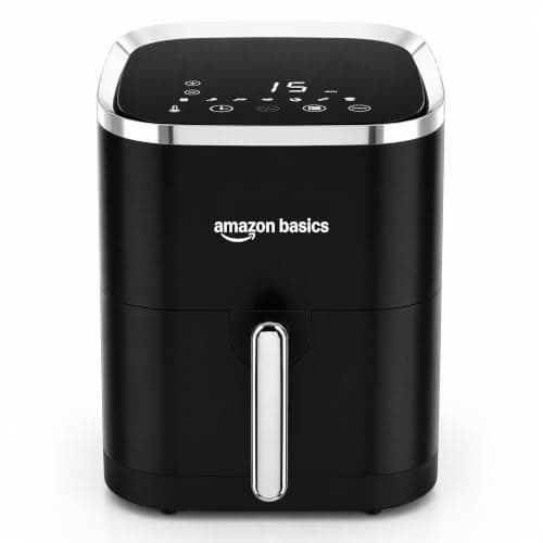 Amazon Basics 3.5L Electric Air Fryer | 1200 W | Temp. Settings Up to 200°C | 7 Pre-set Options | 360° High Speed Air Circulation | Non-Stic at ₹2599 – Amazon