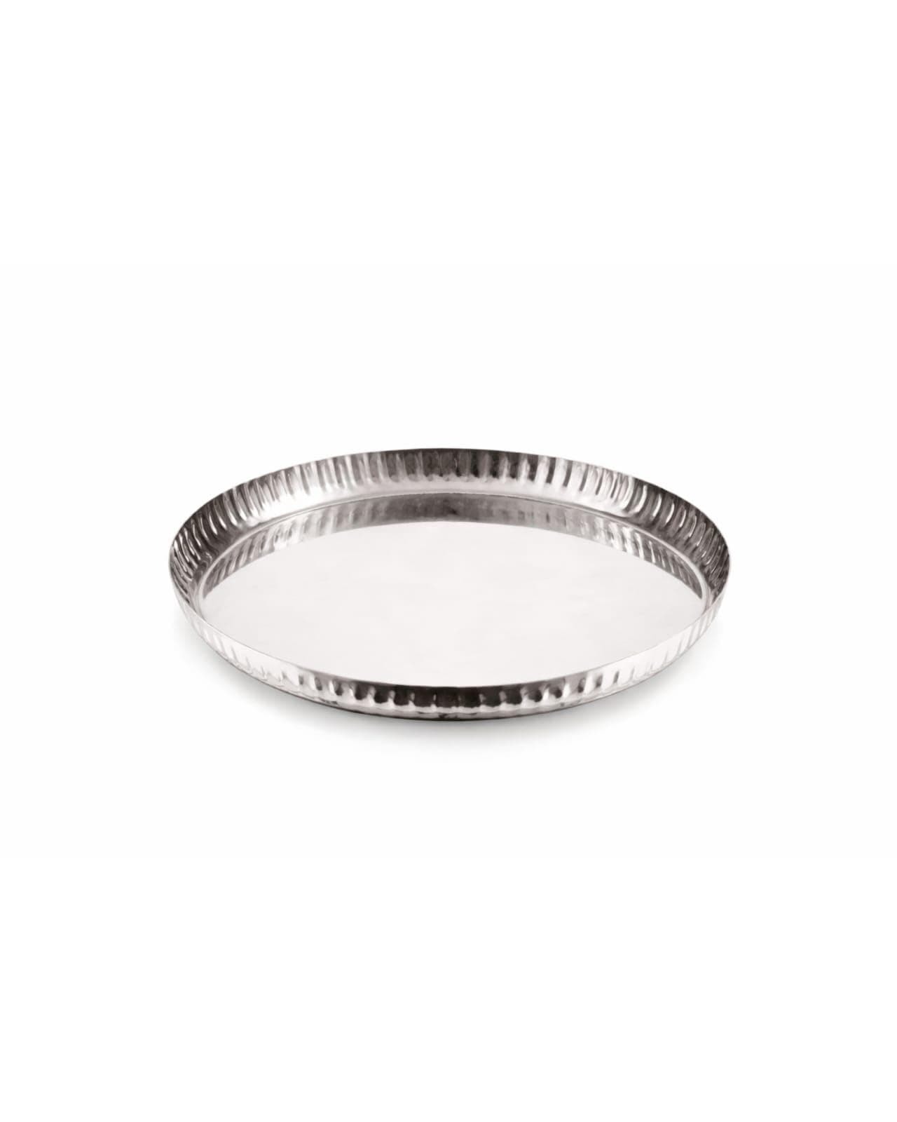 Tosaa Stainless Steel Lotus Dinner Plate, Set of 1