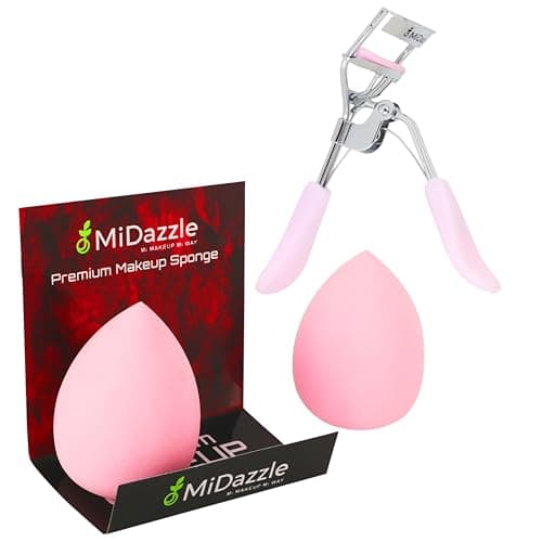 Midazzle Ultra soft Blender Makeup Sponge Pack of 2 (Multicolor) With Eyelash Curler -(Set of 2) at ₹147 (51% Off) – Amazon