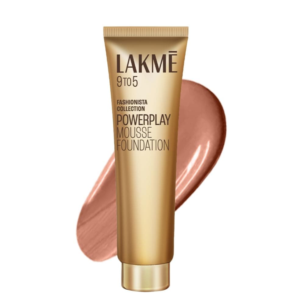 Lakme Powerplay Mousse Foundation, Matte Finish, Full coverage, Lightweight, Long Lasting Face Makeup,Rose Honey,25g at ₹375 (50% Off) – Amazon