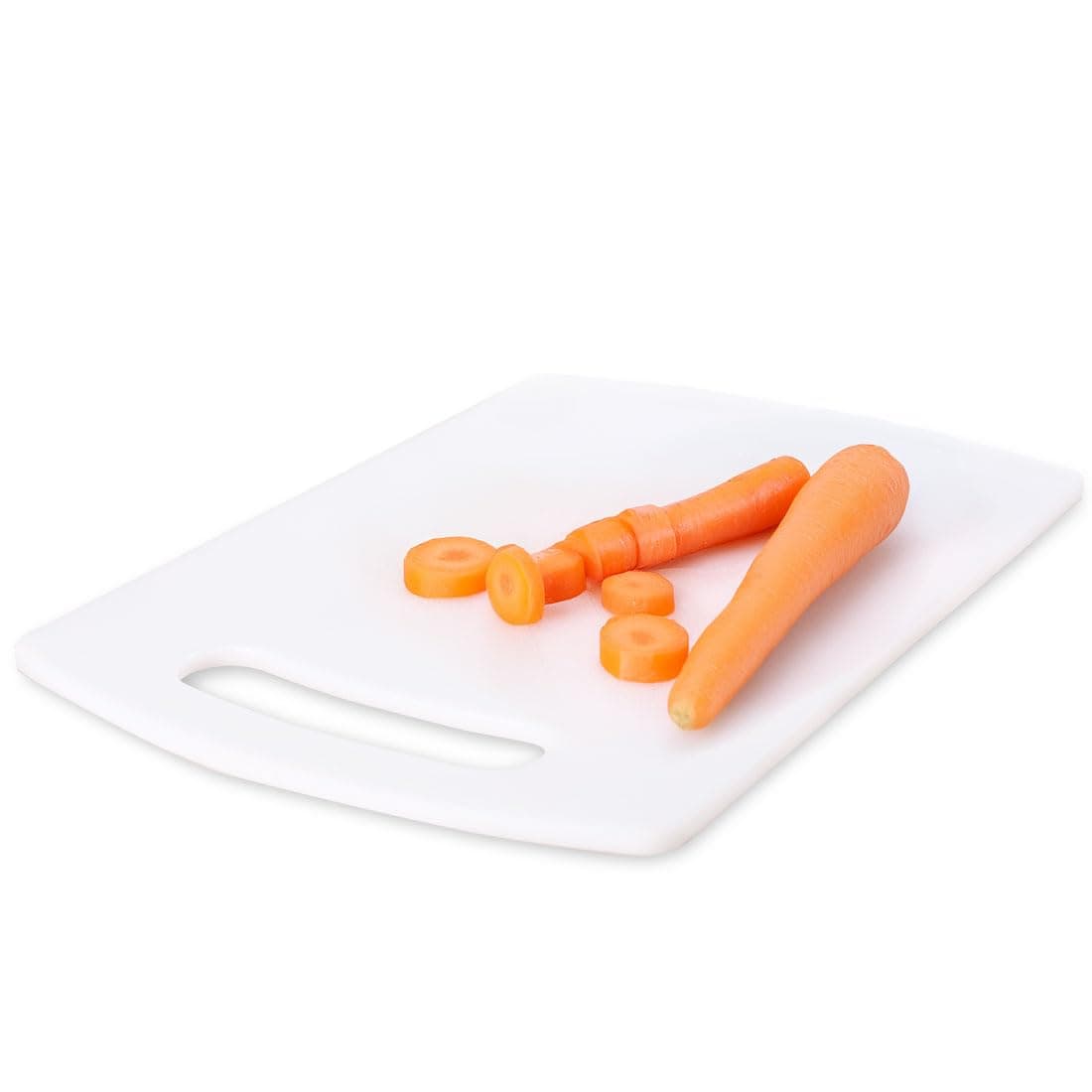 Wonderchef Ambrosia Vegetable Chopping Board | 16" x 10" | 6mm Thickness | Crack-Resistant and Unbreakable | Odour and Stain Resistant | Easy to Clean | White at ₹194 (76% Off) – Amazon