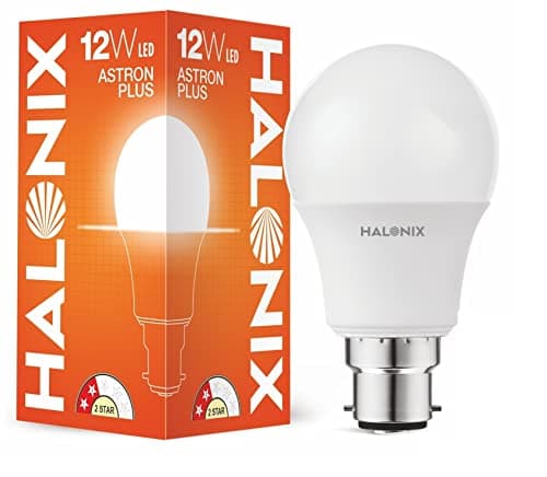 Halonix 12 Watts Led Bulb Astron Plus Base B22 (Cool Day Light) at ₹62 (75% Off) – Amazon