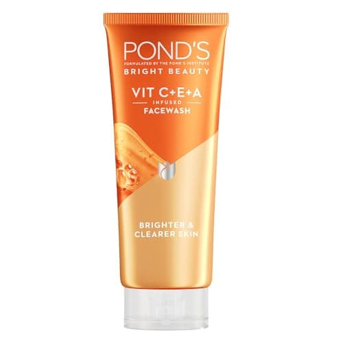 POND'S Bright Beauty Vit C+E+A Gel Face Wash 100ml at ₹144 (68% Off) – Amazon