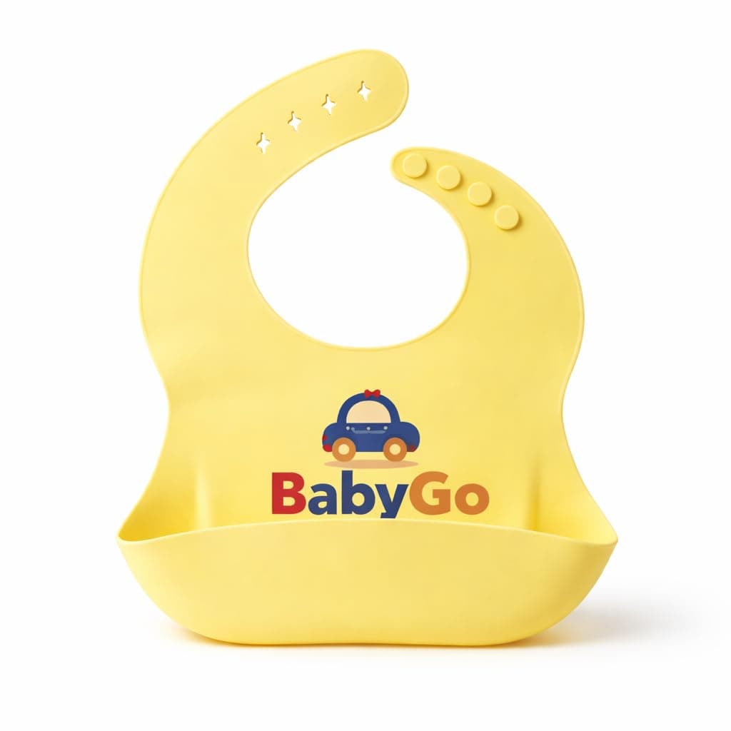 BabyGo Silicone Bib for Feeding & Weaning, Adjustable Waterproof at ₹161 (73% Off) – Amazon
