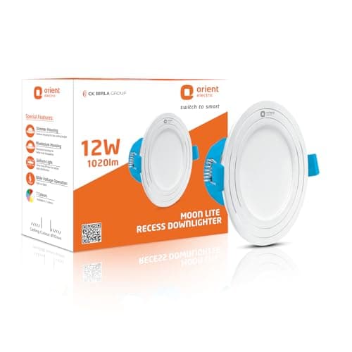 Orient Electric Moonlite 12W LED Recessed Ceiling Down Light, Warm White (Pack of 2) at ₹457 (98% Off) – Amazon