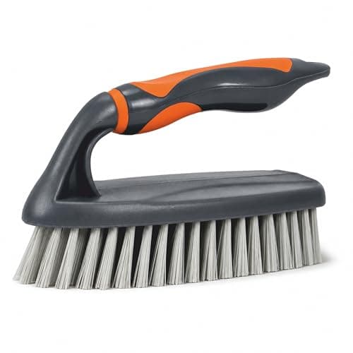 JIALTO Heavy Duty Hand Scrub Brush for Bathroom & Kitchen Cleaning, Ergonomic Non-Slip Handle, Hard Bristle Cleaning Brush for Tiles, Sink, at ₹169 – Amazon