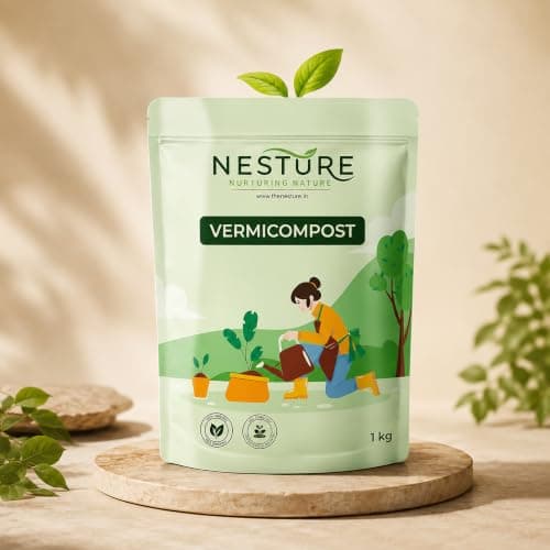Vermicompost Fertilizer 1kg | Natural Vermi Compost Fertilizer for Home Garden, Indoor & Balcony Plants, Plant Booster for Fast Growth at ₹89 – Amazon