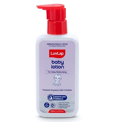 LuvLap Baby Lotion with Milk Protein - 200ml, Suitable for Baby’s Delicate Skin, 24 Hour Protection for Sensitive Skin, Shea Butter and VIT at ₹82 – Amazon