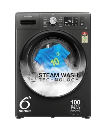 Whirlpool 9kg 5-Star Inverter Front Load Washing Machine at ₹19,390 (57% Off) – Amazon