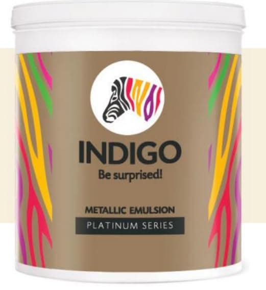 Indigo Metallic Emulsion Platinum Series Sparkling Metallic at ₹3139 – Amazon