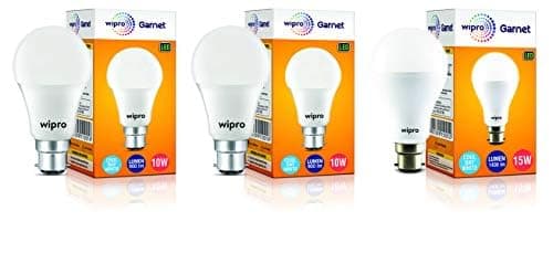 wipro B22 LED Bulb Combo, (N11001 + N11001 + N15001) at ₹270 (86% Off) – Amazon