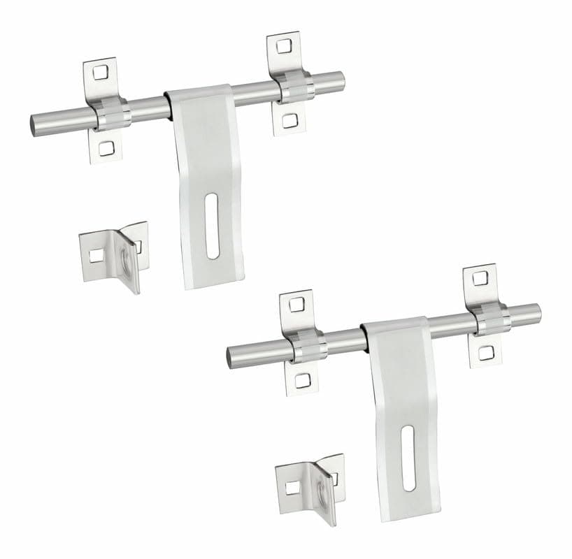 Stainless Steel Door Aldrop Latch with Hook, Pack of 2 at ₹100