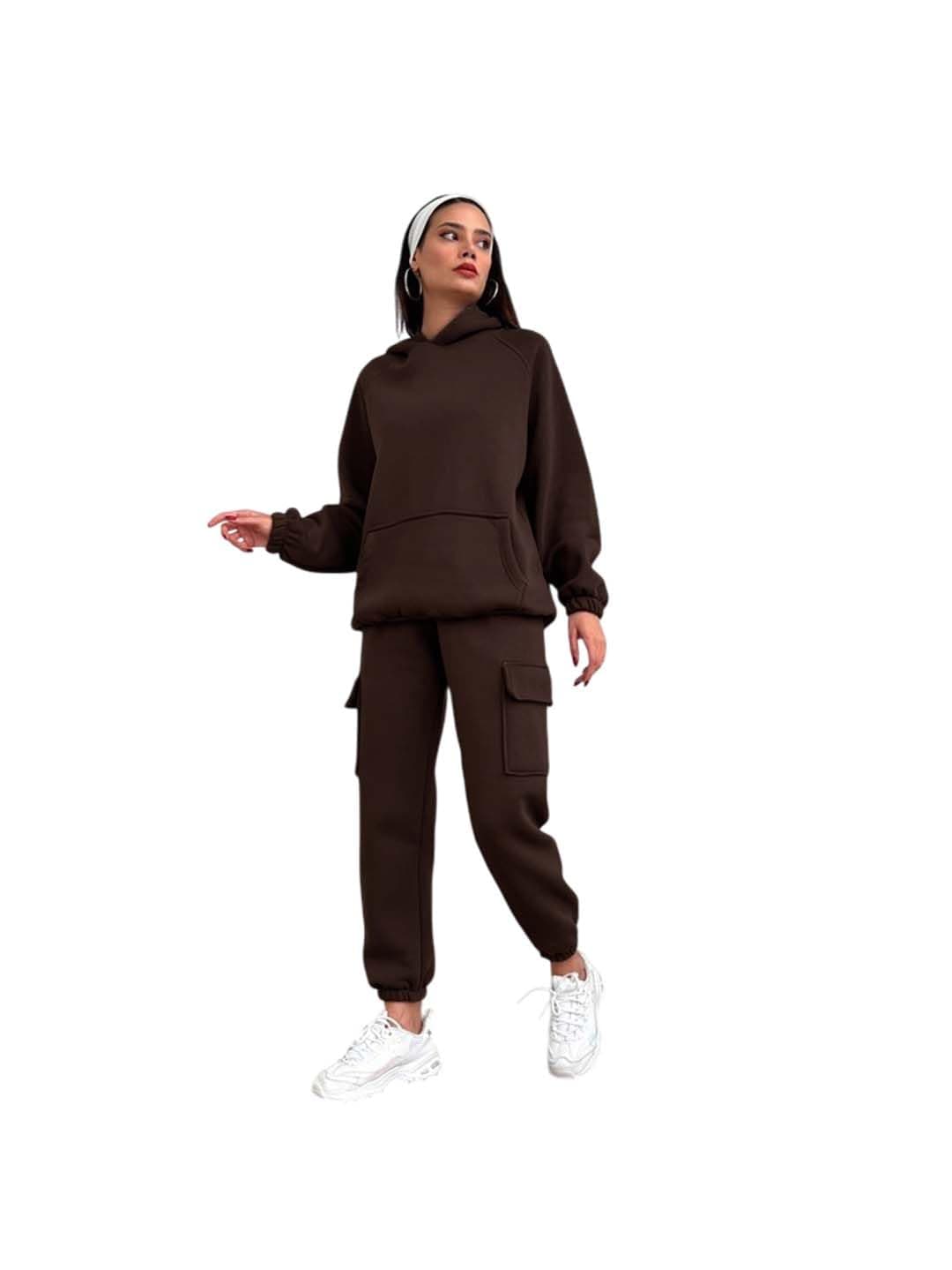 KOTTY Women’s Fleece Tracksuit | Comfortable Winter Coordset with Joggers & Hoodie | Soft Workout Wear for Walking, Trekking & Gym at ₹404 (90% Off) – Amazon