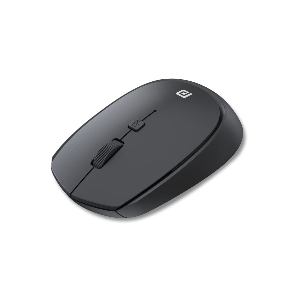 Portronics Toad 23 Wireless Optical Mouse — 2.4GHz USB Nano Dongle, Adjustable DPI (Black)