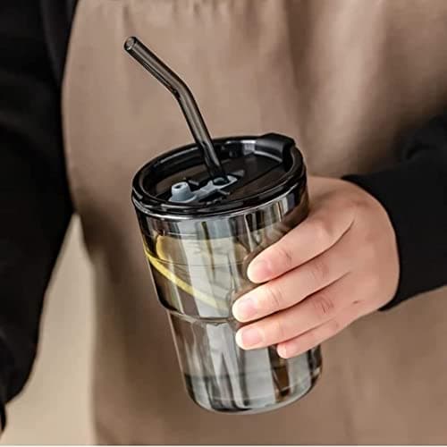 KELVEE Glass Reusable Sipper Bottle with Leather Sleeve Glass Coffee Mug with Silicone Straw and Leakproof Lid Tumbler for Coffee,Tea, Milk Beverages 435ml… Rs. 259 - Amazon at ₹259 (83% Off) – Amazon
