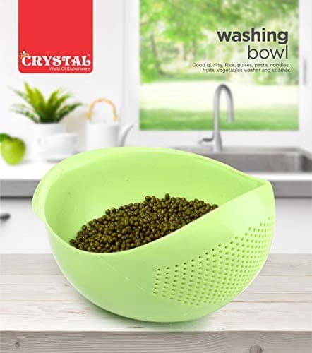 Crystal Plastic Vegetable Bowl Strainer, Multicolour - Amazon at ₹73 (51% Off) – Amazon