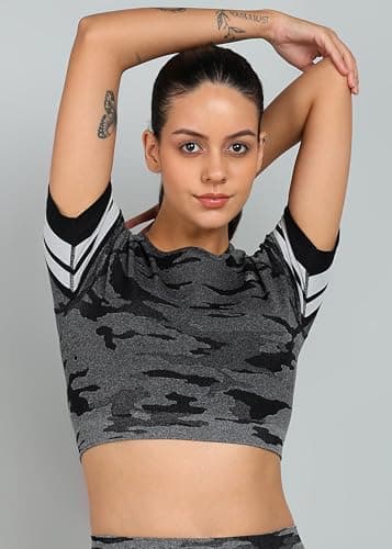 Kobo Women Sports Seamless Active Wear Top (Imported) at ₹198 (86% Off) - Amazon