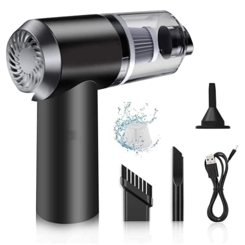 EzyShade 2 in 1 Portable Mini Car Vacuum Cleaner with Blower Rechargeable Wireless Handheld Vaccine Cleaner Vaccum for Home and Car, Cordless Small Air Blower for Cleaning Dust, Wet and Dry Use at ₹263 (71% Off) – Amazon