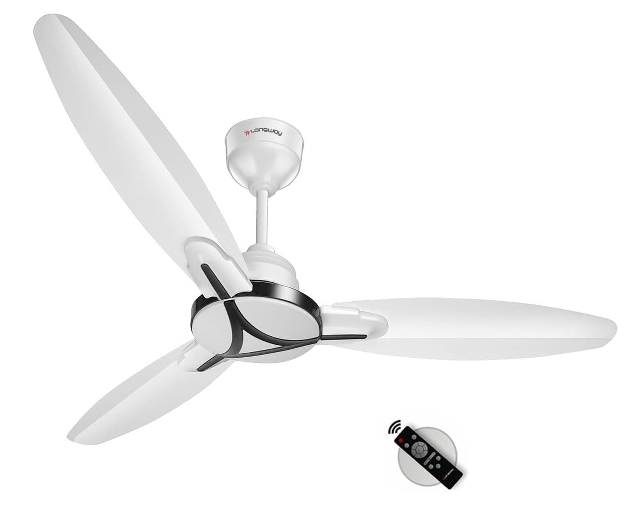 LONGWAY Zephyr 1200mm BLDC Ceiling Fan with Remote (BEE 5★)
