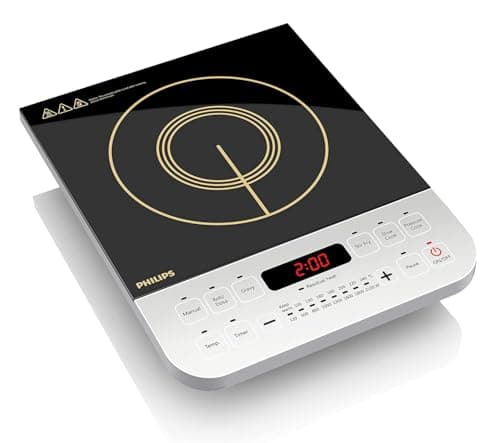 Philips Viva HD4928/01 2100W Induction Cooktop at ₹3,663 (39% Off) – Amazon
