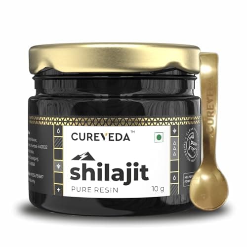 [Apply ₹300 Coupon] Cureveda Himalayan Shilajit For Men Resin 10 gm | 98% Fulvic Acid, Energy, Endurance & Vitality, 100% Ayurvedic Rs. 399 - Amazon at ₹399 (73% Off) – Amazon
