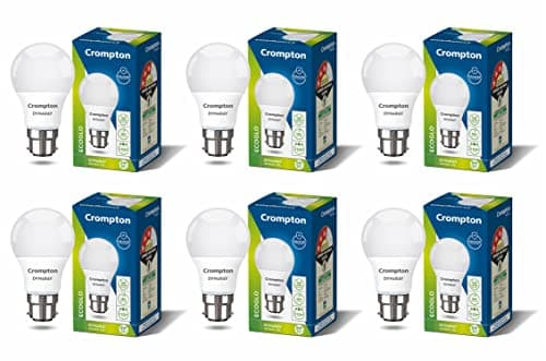 Crompton Dyna Ray 5W LED Bulbs, Pack of 6 at ₹254 (72% Off) – Amazon