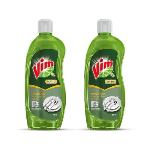 Vim Matic Dishwash Rinse Aid, 500 ml (Pack of 2) at ₹374 – Amazon