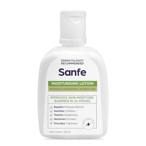 Sanfe Moisturising Lotion | Improves skin moisture barrier in 24 hours | For normal to combination, sensitive skin | 100ml at ₹165 (45% Off) – Amazon