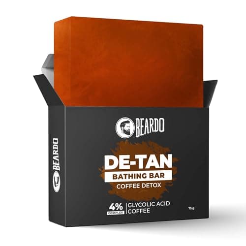 Beardo De-Tan Soap for Men, 75g | Tan Removal and Caffeine Face & Body Soap | Detan With Coffee & 4% Glycolic Acid | For Body & Face | Refre at ₹76 – Amazon