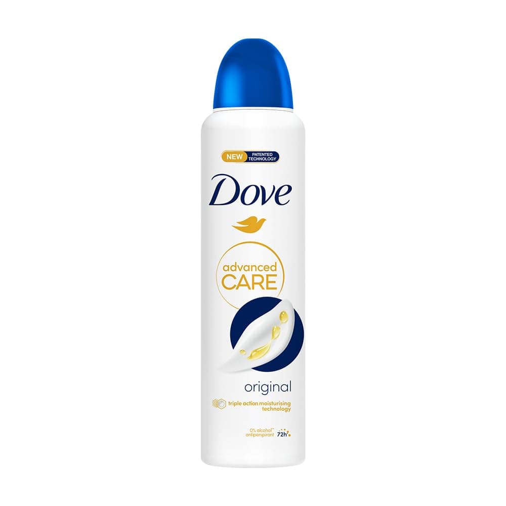 Dove Advanced Care Original Deodorant for Women | 72H Odour Protection | 0% Alcohol | Triple Moisturising Technology | 250 ML at ₹259 (42% Off) – Amazon