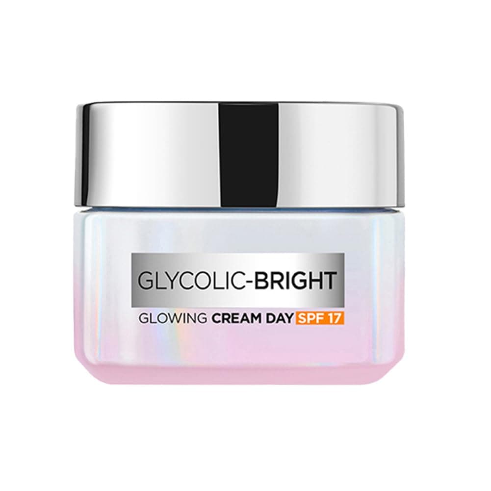 L'Oreal Paris Glycolic Bright Glowing Day Cream, Overnight Brightening Cream, Glycolic Acid in Gel-Like Cream Texture, that Visbily Minimizes Spots & Reveals Glowing skin, 15ml at ₹230 (42% Off) – Amazon