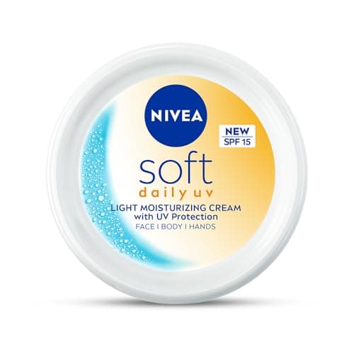 NIVEA Soft Daily UV Light Moisturising Cream with SPF-15, 300ml at ₹355 (57% Off) – Amazon