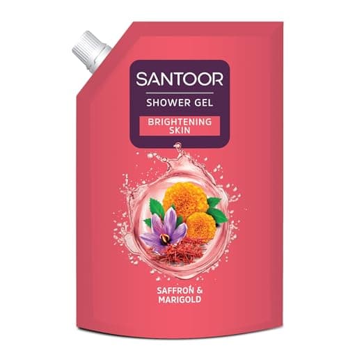 SANTOOR SHOWER GEL SAFFRON & MARIGOLD 400ml at ₹107 – Amazon
