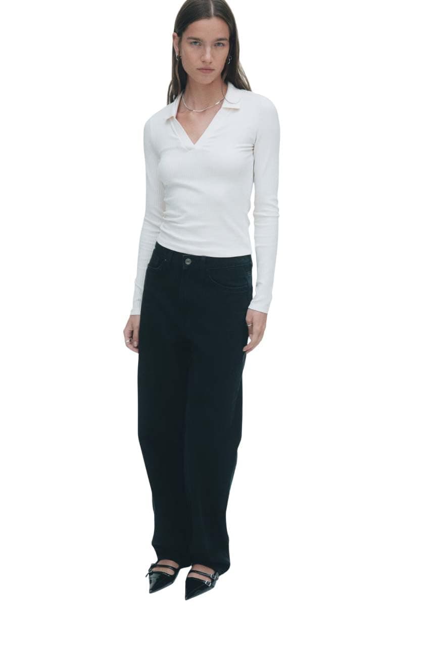 KOTTY Women's High-Waist Flared Ankle-Length Jeans