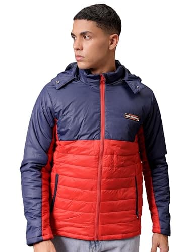 The Indian Garage Co Men's Nylon Standard Slim Fit Mix & Match Puffer Jackets at ₹820 – Amazon
