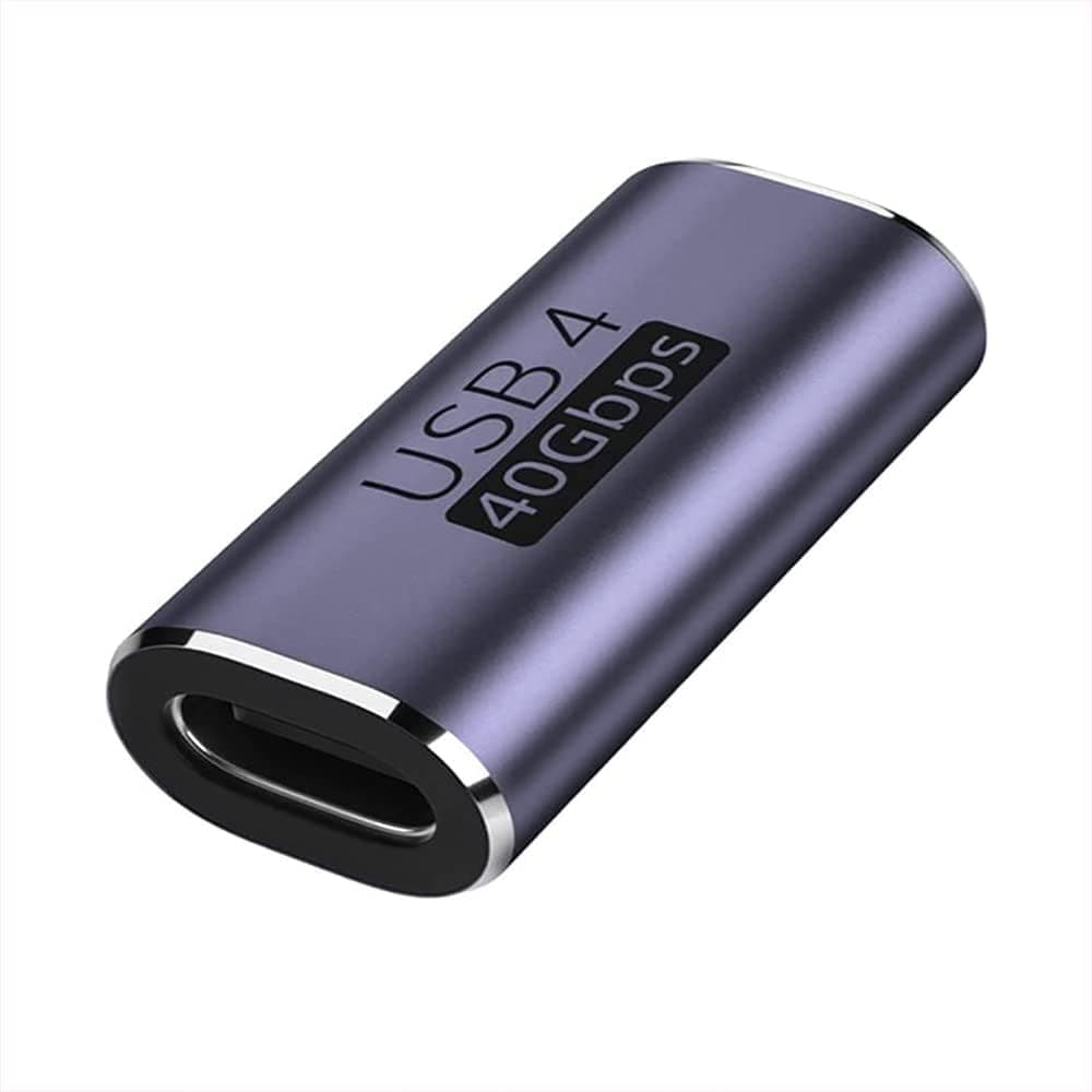 Tobo USB-C Female to Female Adapter — 100W, 40Gbps, 8K@60Hz Coupler