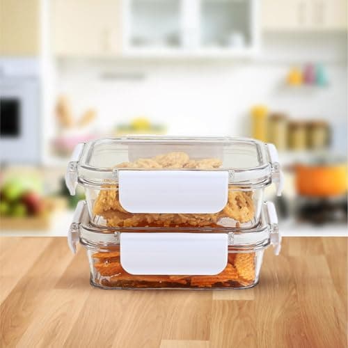 SCL Steelo SoFresh Rectangular Airtight Food Storage Containe ml (Set of 2), BPA Free PET Plastic, Stackable Fridge Safe Kitchen Storage Containers for Cereals, Pulses & Leftovers - Amazon at ₹156 (51% Off) – Amazon