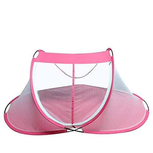 Foldable Kids Mosquito Net with Base Cloth - Mosquito Repellent (Pink, Suitable for: 1 to 6 Years) (1778.0mm L X 762.0mm W) at ₹359 (76% Off) – Amazon