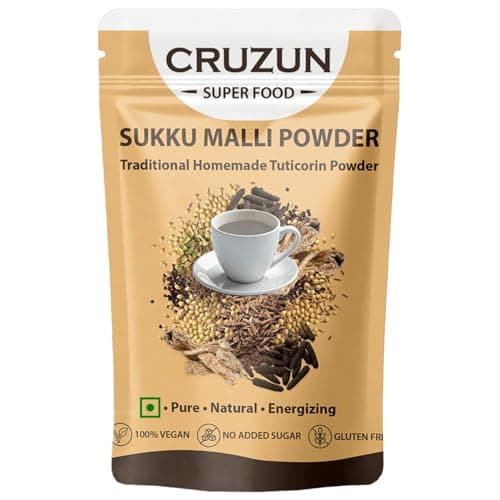 CRUZUN Dry Ginger Sukkumalli Coffee Powder - Tuticorin Handmade Sukkumalli Palm Candy Dry Ginger Corriander Coffee Herbal Mix Powder 50G - Amazon at ₹75 (62% Off) – Amazon