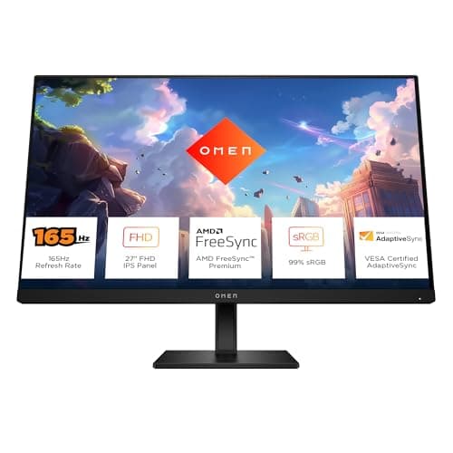 HP OMEN 27 inch FHD 165Hz Gaming Monitor,(68.6cm),FHD(1920 x 1080),400 nits,Pivot-Rotation,Anti-Glare, Eye Ease,8.08kg at ₹11965 – Amazon